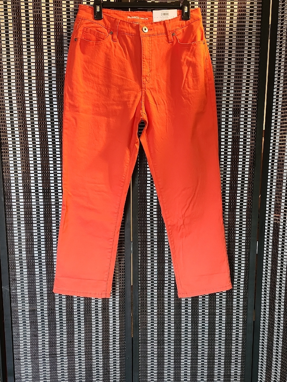 Style & Co. Curvy Capri  ORANGE SZ 10